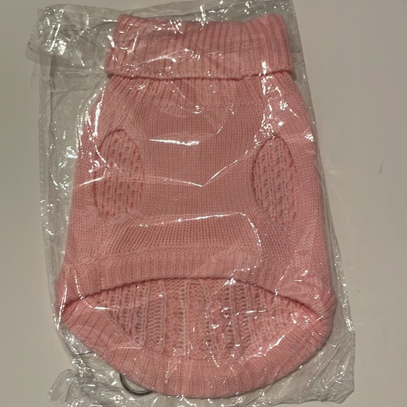 Cat Sweater Turtleneck Light Pink Size Small - Picture 3 of 6